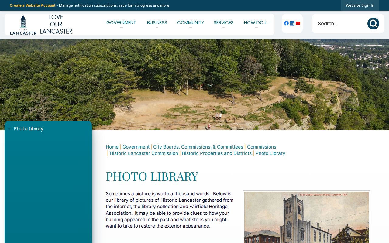 Lancaster previous residents historic photo library source
