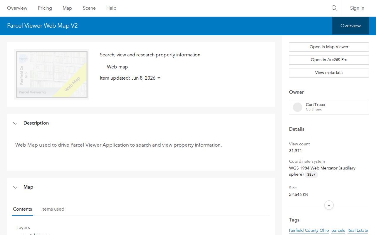 Lancaster street directory Fairfield County parcel viewer map