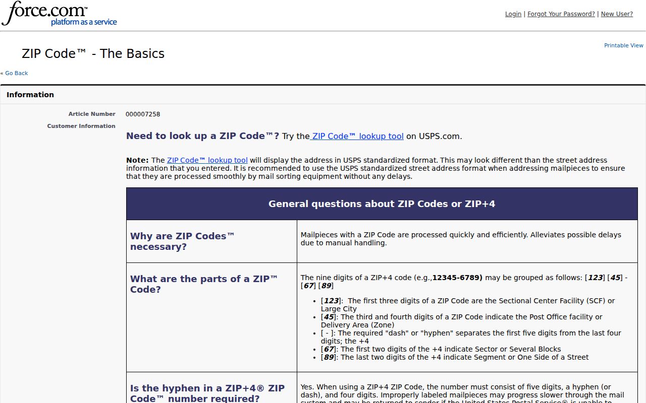 Lancaster ZIP code directory USPS postal boundary explanation